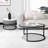 Kitara Glass Top Nesting Coffee Table