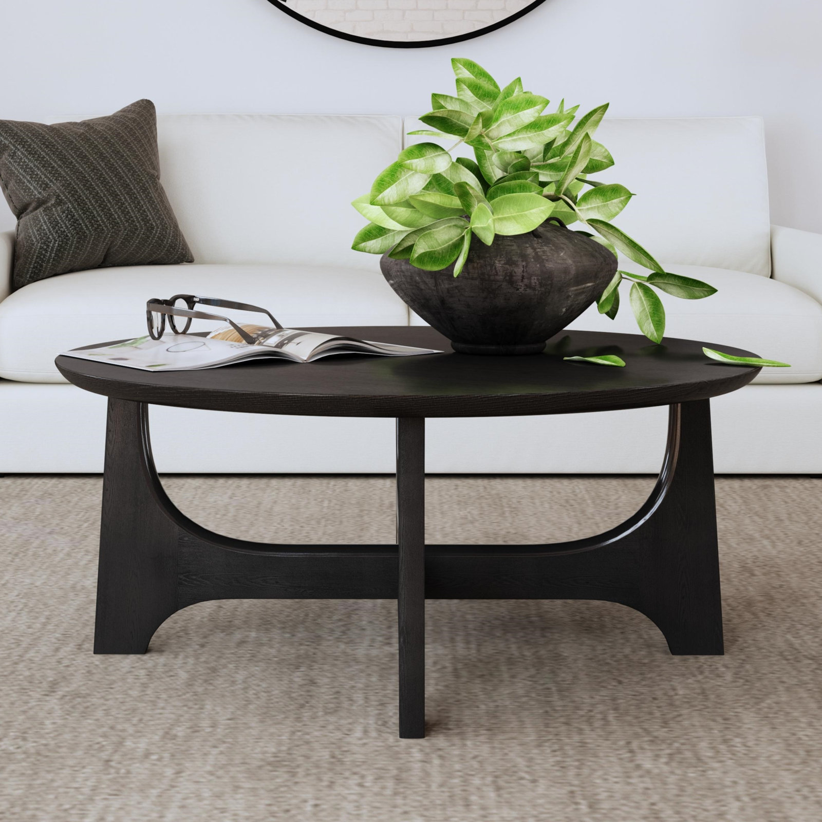Johansson Single Coffee Table, Matte Black