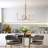 Jacinta 6 - Light Dimmable Gold Wagon Wheel Chandelier