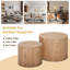 Ensemble de 2 tables basses gigognes avec pieds antidérapants Nesting-1272176170
