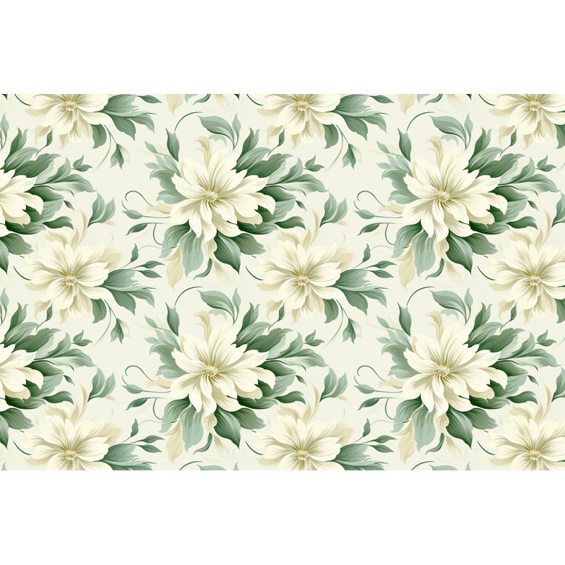 Rideaux à motif floral - 6148, L 40 po x L 82 po