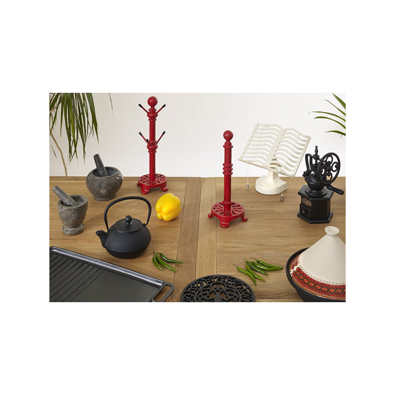 Metal Round 1 Piece Trivet, Black