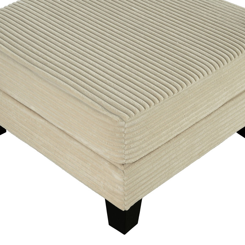 Contemporain, beige, velours côtelé, rangement, espace salon, espace principal