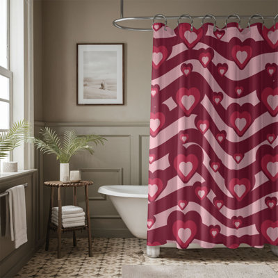 Rideau de douche Funky Heart - Premium