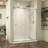 DreamLine Abbey 56 - 60 in. W x 76 in. H Semi-Frameless Bypass Shower Door in Brushed Nickel-98157932