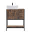 Meuble-lavabo simple 30 po avec lavabo sur pied Farmhouse-1071149087