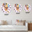 Illustration 3D de sphères multicolores II - horloge murale moderne-59913299