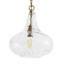 Luminaire suspendu en verre ondulé 1 lumière-107381852