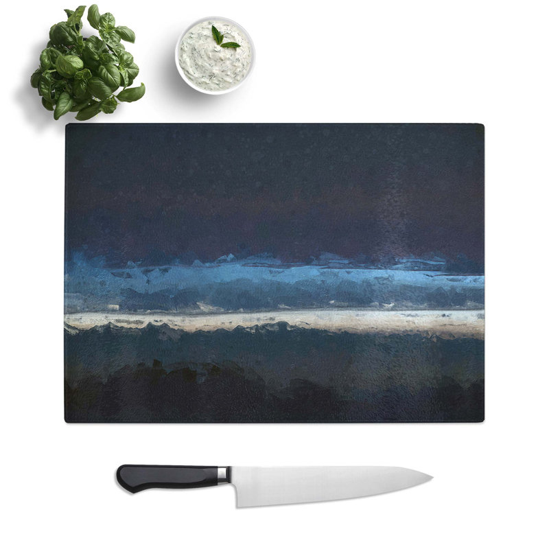 Tempered Glass Light Chopping Board, 28.5 cm W x 20 cm L