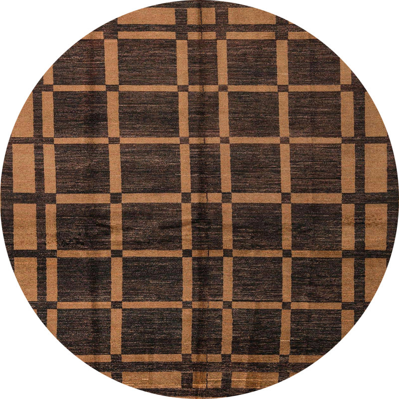 Abstract Indoor Rug, Round 5'