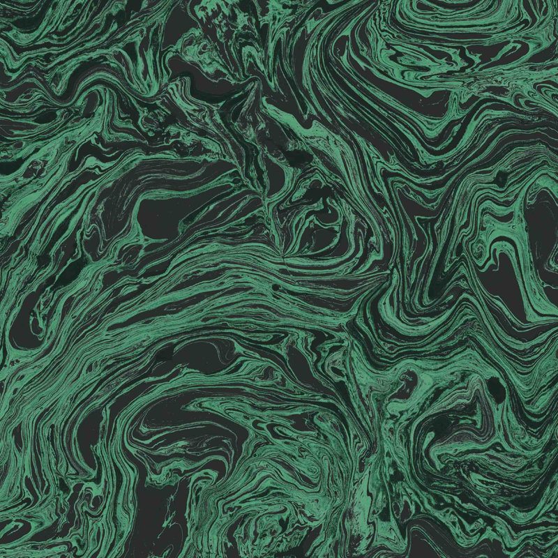 Congleton Ludic Duck Egg 10m x 52cm Wallpaper Mural, Malachite