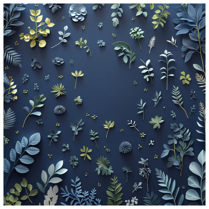 Tapis de bain feuille à motif scandinave, L 24 po x L 17 po