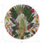 Fantasy Tropical Vegan Leather Round Beaded Placemat