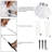 3 Pack Lighted White Cloth Ghost Stakes