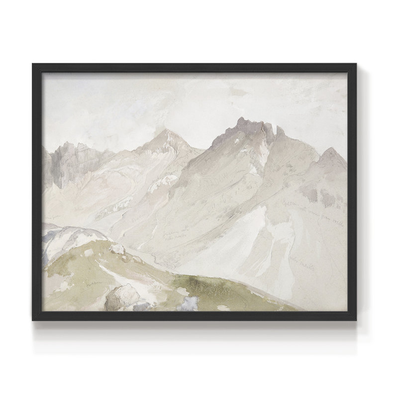 Paysages rétro-CCLI - reproduction encadrée, H 22 po x l 28 po, Noir