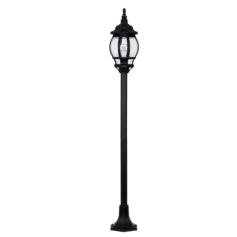 Shuler Stained Glass Lamp Post (Full) Post Lantern