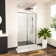 Shower Door 48" W X 76"H Semi-Frameless Bypass Sliding Shower Enclosure