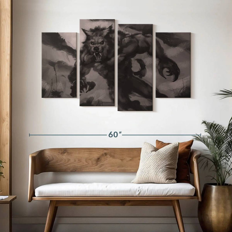 Kelan Werewolf, 32" H x 52" W