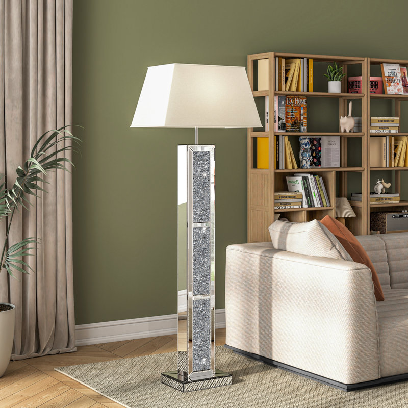 Lampe sur pied haute en diamant Crassé
