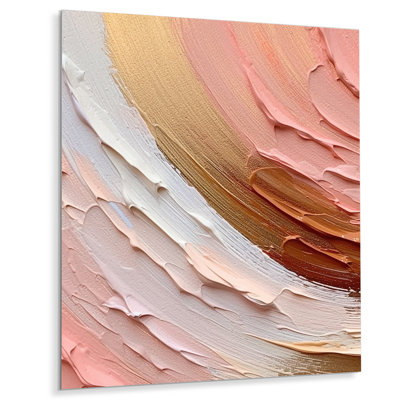 " Peach And Gold Spiral Radiance "