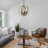 Meredith 3 - Light Brown Sphere Pendant