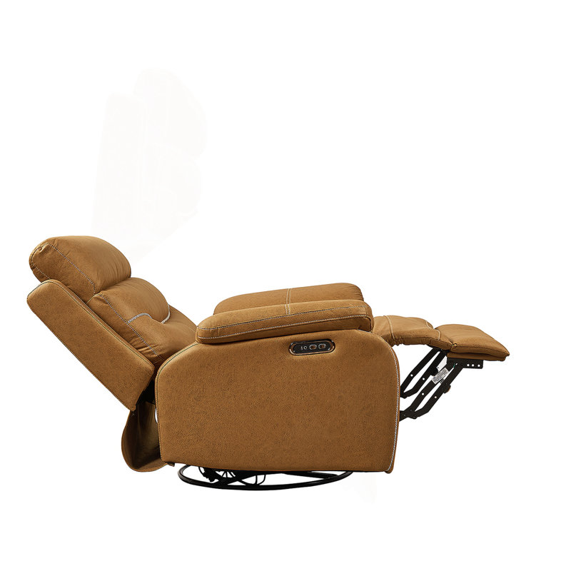 Fauteuil inclinable pivotant, Brun jaune