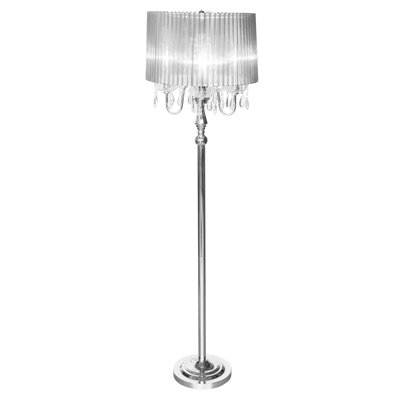 Warwick Chrome Traditional Floor Lamp