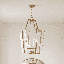 Luminaire suspendu en laiton chaud Savell House 4 lumières Farell-2133472006