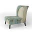 Geometric Title Element - Modern Upholstered Slipper Chair