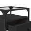 Aecca 40cm W Steel Bedside Table-1953077589
