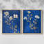 FLORAL Series Lxxiii - reproduction encadrée de qualité supérieure - prête à être accrochée - aucun clou requis - aucun clou requis-1097448436-1097448439