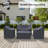 Anyuta Wood Group Seating  Patio Conversation Sets Outdoor Furniture Covers