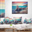 Sunrise in Spring Panorama - Coussin imprimé sur les plages-31039975-31039972