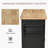 Alyxandra Kitchen Island On Wheels, Rolling Cart With wood Top, Spice Rack, Towel Rack And Drawers, sland,coffee cart,rolling kitchen island-895201725-915151224
