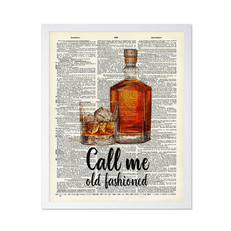 Call Me Old Fashioned, Poster, White Framed, 16"H x 20"W