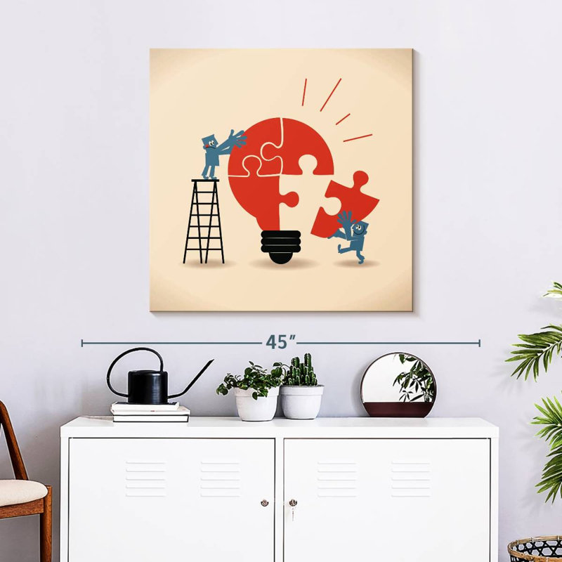 Keiri Building The Idea, 30" H x 30" W