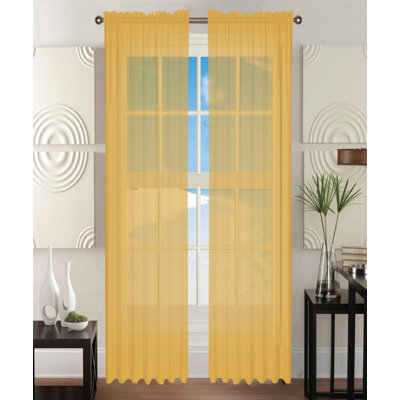 Sheer Sliding Panel Pair