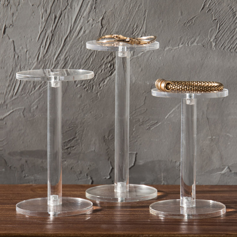 Présentoir à bijoux 3 pièces, Transparent