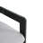 Patio Outdoor Aluminum Dining Chair, Set Of 2, Black Finish With Grey Cushion-81713999
