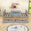 Lit plateforme en bois avec 2 tiroirs et crochets-358727100-358727090