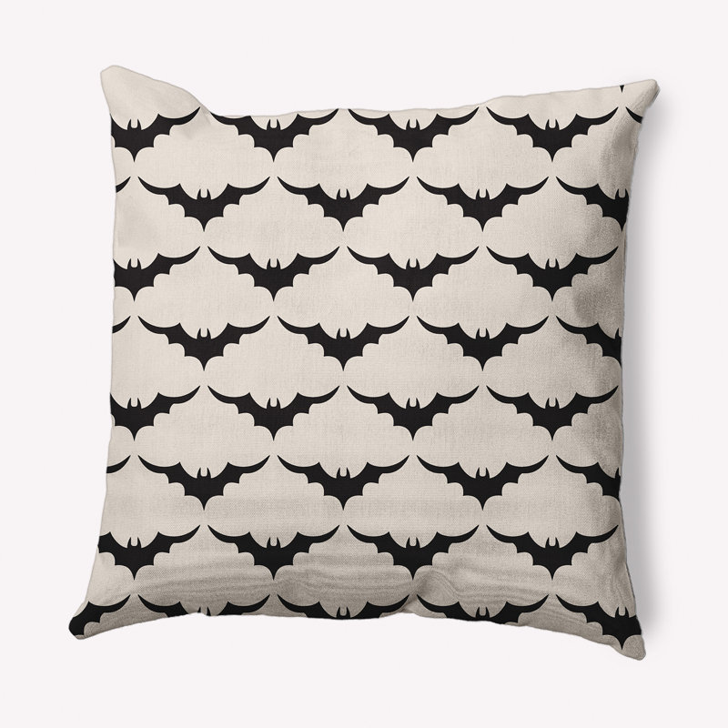Coussin décoratif intérieur / extérieur Witches Brew, 16 po x 16 po, Crème