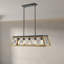 Luminaire suspendu brun / noir à 5 lumières l 35,83 po Alexia