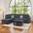 Polyester gris anthracite est en rupture de stock