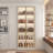 Closet System With Five Shelves And Light And Tempered Glass Door-240881524