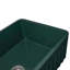 Évier de cuisine réversible à tablier frontal en argile réfractaire 30 po x 20 po Ruvati - Vert émeraude