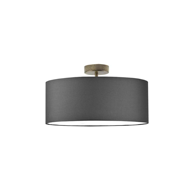 Audriona Semi Flush Mount, Antique Gold, 30cm H x 40cm W x 40cm D, Graphite