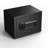 0.6 Cu Ft Fingerprint Safe Box, Digital Keypad Steel Security Cabinet for Home Valuables Storage, Black