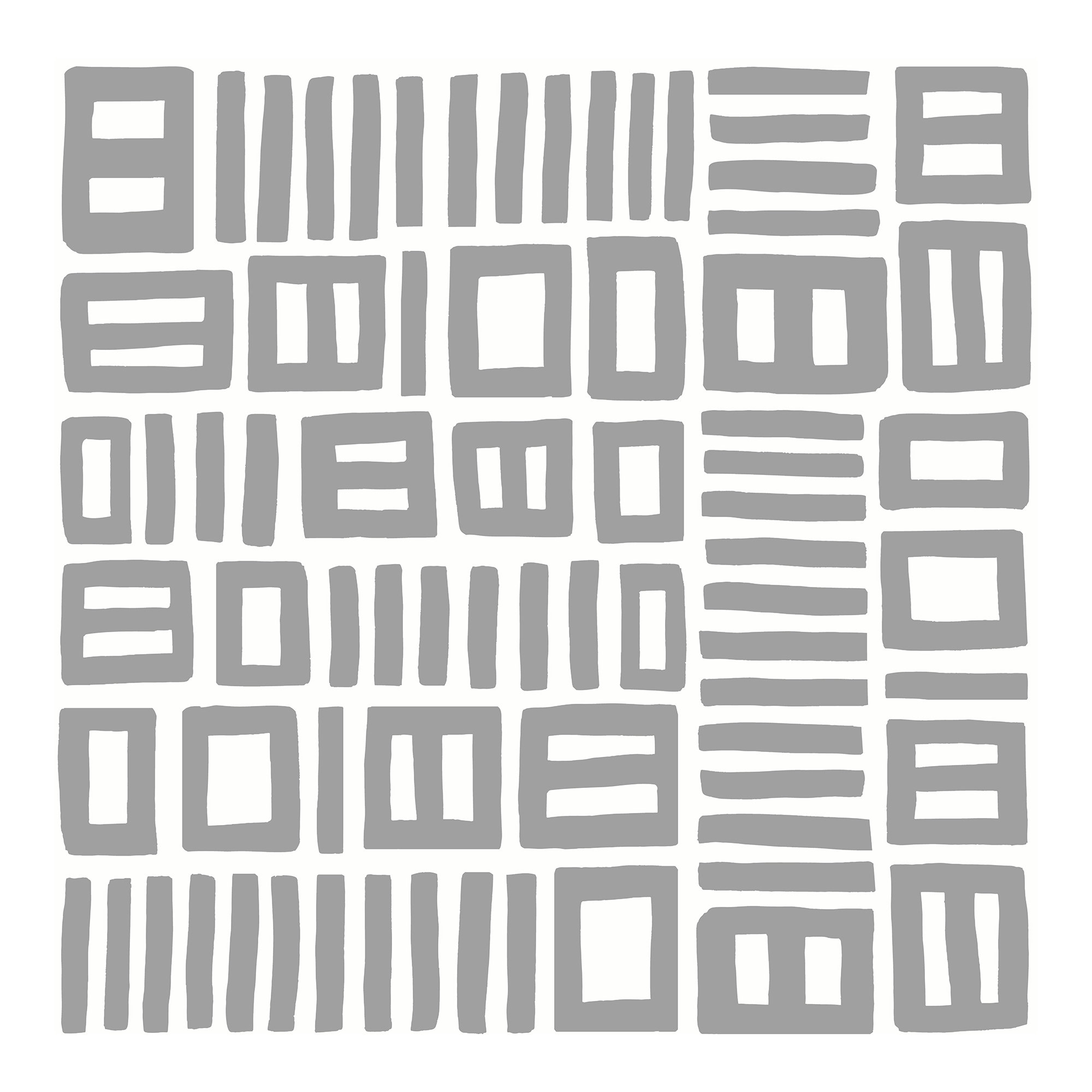 Ellie Peel & Stick Geometric Wallpaper, Gray/White