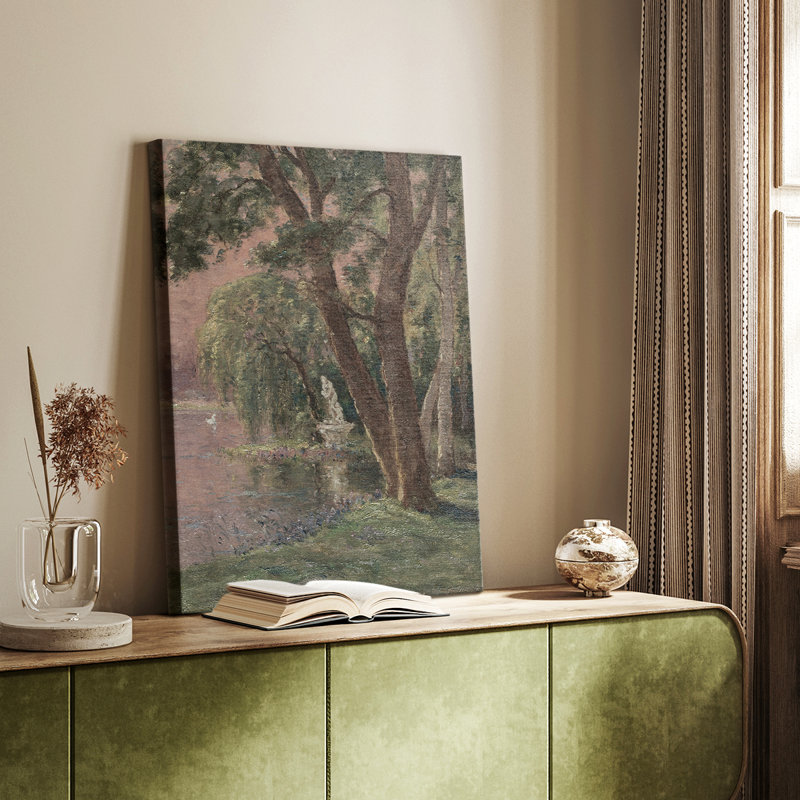 Paysage rétro CXV - galerie Cavas sur mesure, H 18 po x l 12 po