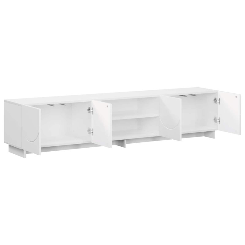 TV Stand, 40cm H x 179.5cm W x 34.5cm D, White